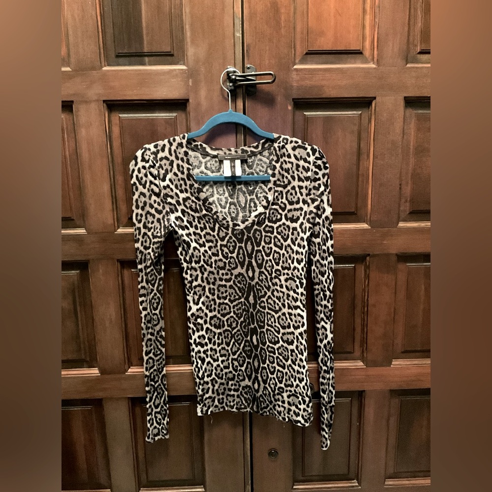 BCBG Leopard Print Sweater